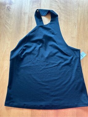 Banana Republic Sleeveless Fitted Ponte Twist Top, Black Women’s Size Medium